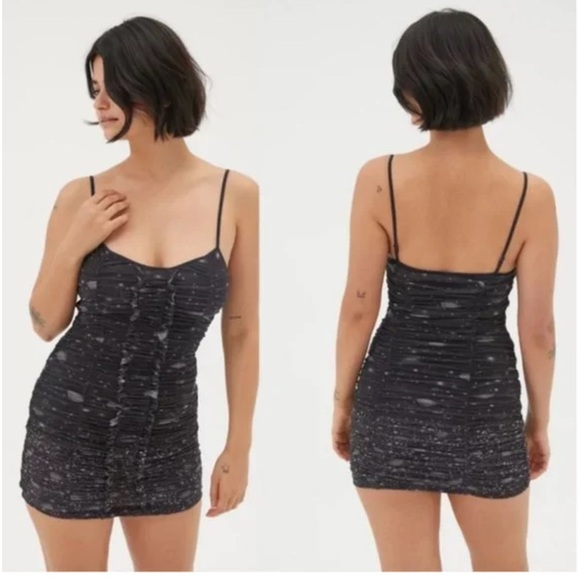 Urban Outfitters Dresses & Skirts - Urban Outfitters Tegan mesh bodycon dress celestial print L
